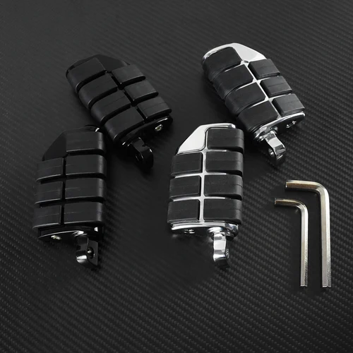 Imagen 2 del producto Estribos universales para motocicleta, Pedal de reposapiés de 1,25 ""y 32mm para Harley Sportster XL Touring FLHR Softail Dyna para Honda