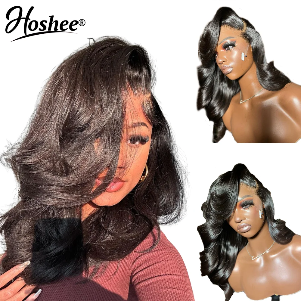 

Loose Wave 4x4 Lace Closure Human Hair Wigs For Black Women 13x4 lace Front Wig Brazilian Remy Human Hair Pre Plucked 250Density