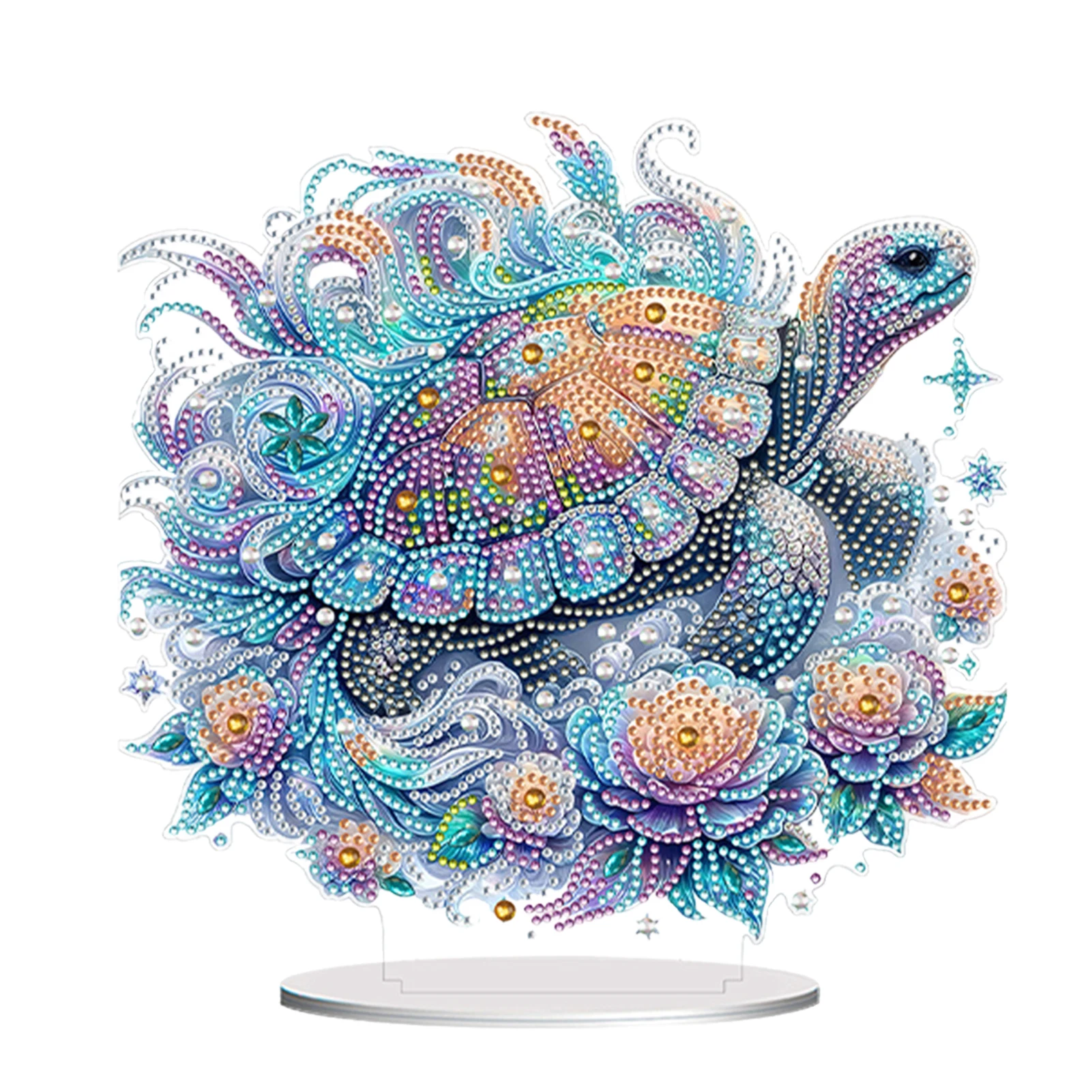 1개/세트 다이아몬드 아트 페인팅 장식 키트, DIY 다채로운 동물 수제 축제 인사 다이아몬드 생일 창의적 장식 선물