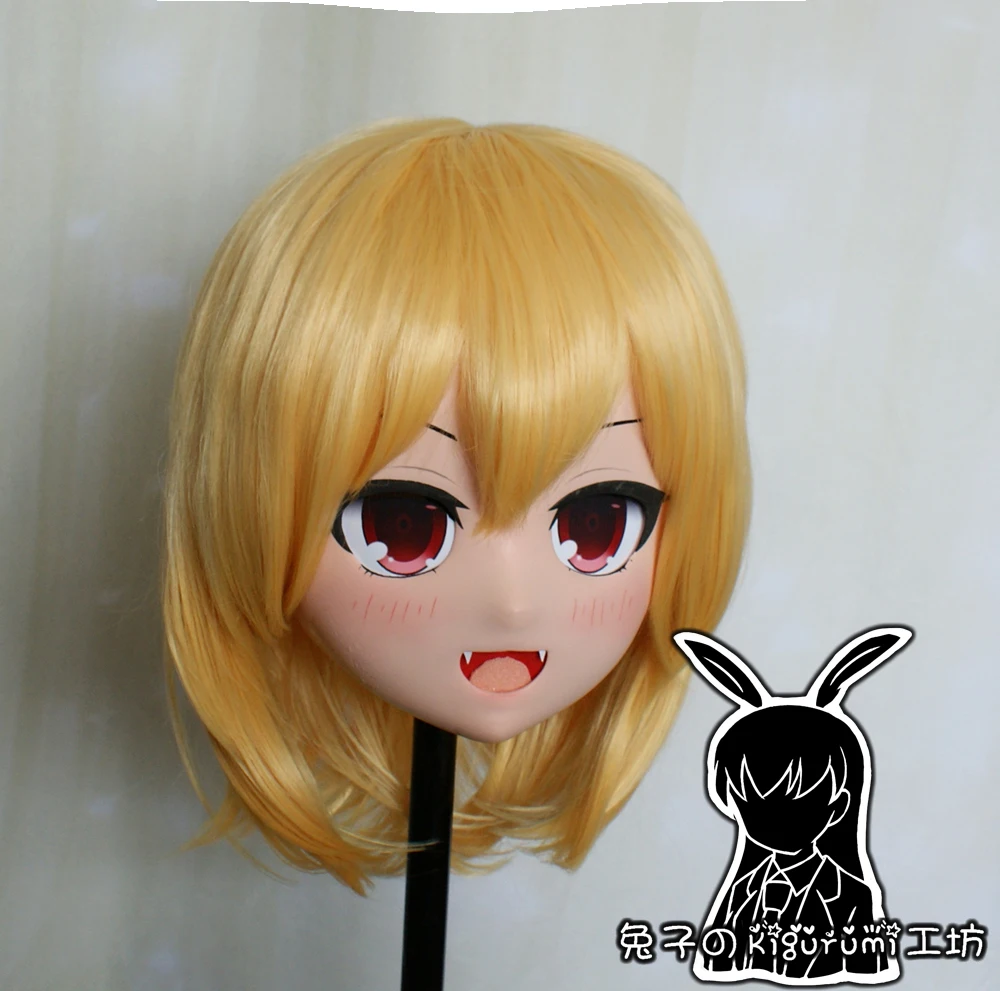(RB6528)Quality Handmade Female Resin Cosplay Japanese Role Anime Rumia Kigurumi Crossdress Doll Transgender Mask