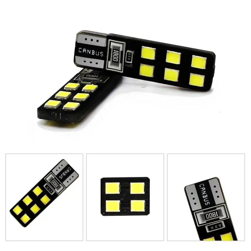 Car Width Lamp Light LED T10 5730 4014 12SMD LED Bulbs 6W 16W License Plate Lights Meter Reading Width Lamp Super Bright