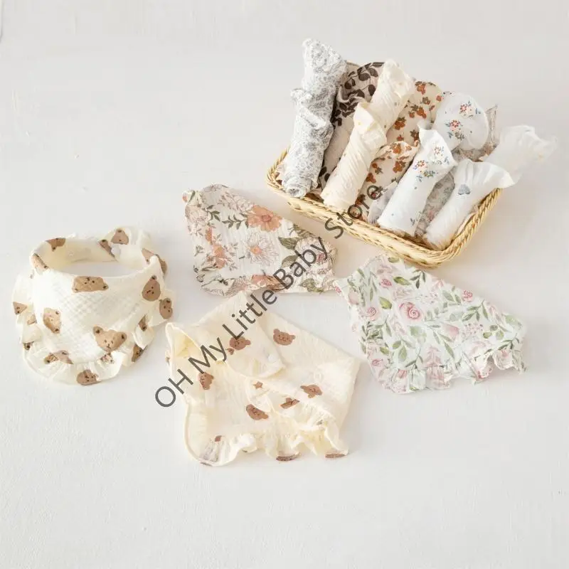 

M76C детская крышка шеи легко в очистке детских нагрудников удобные детские шарф модные нагрудники