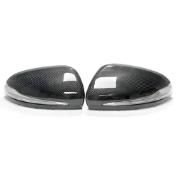 Replacement Rearview Side Mirror Covers Cap For Mercedes Benz W222 C217 X290 S AMG GT Class OEM Real Carbon Fiber Shell