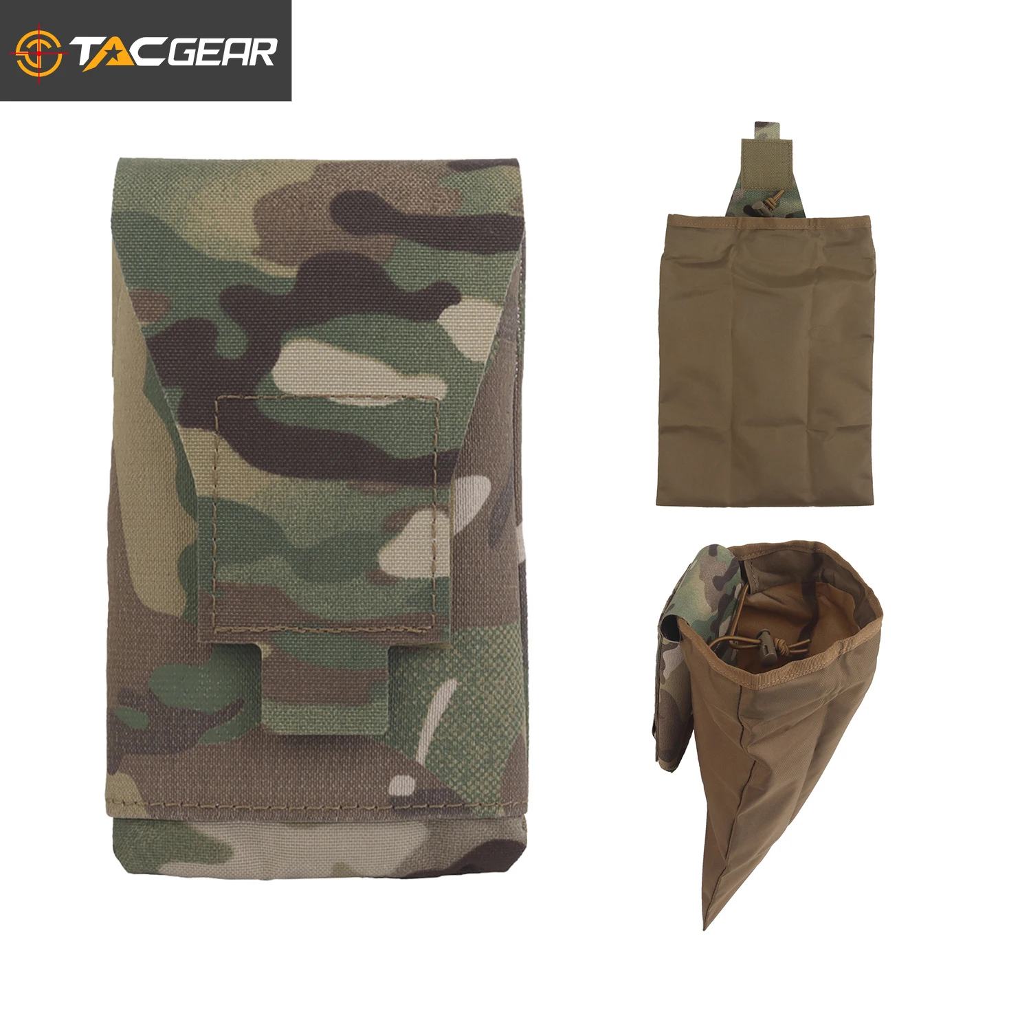 

TACGEAR Molle Folding Storage Large Capacity Space Quick deployment Accessories Recycling bag Magazine Holster Ammo Pocket