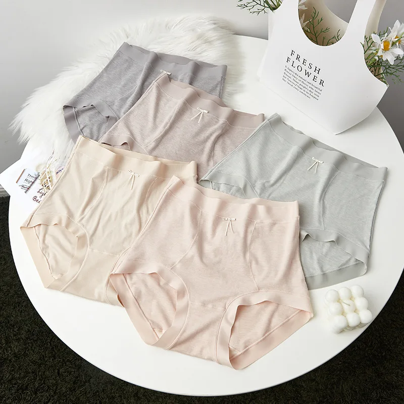 

Seamless Comfort Briefs High-Rise Women Panties Soft Underwear Winter Sexy Lingerie One Size Students Girls Underpants Intimates
