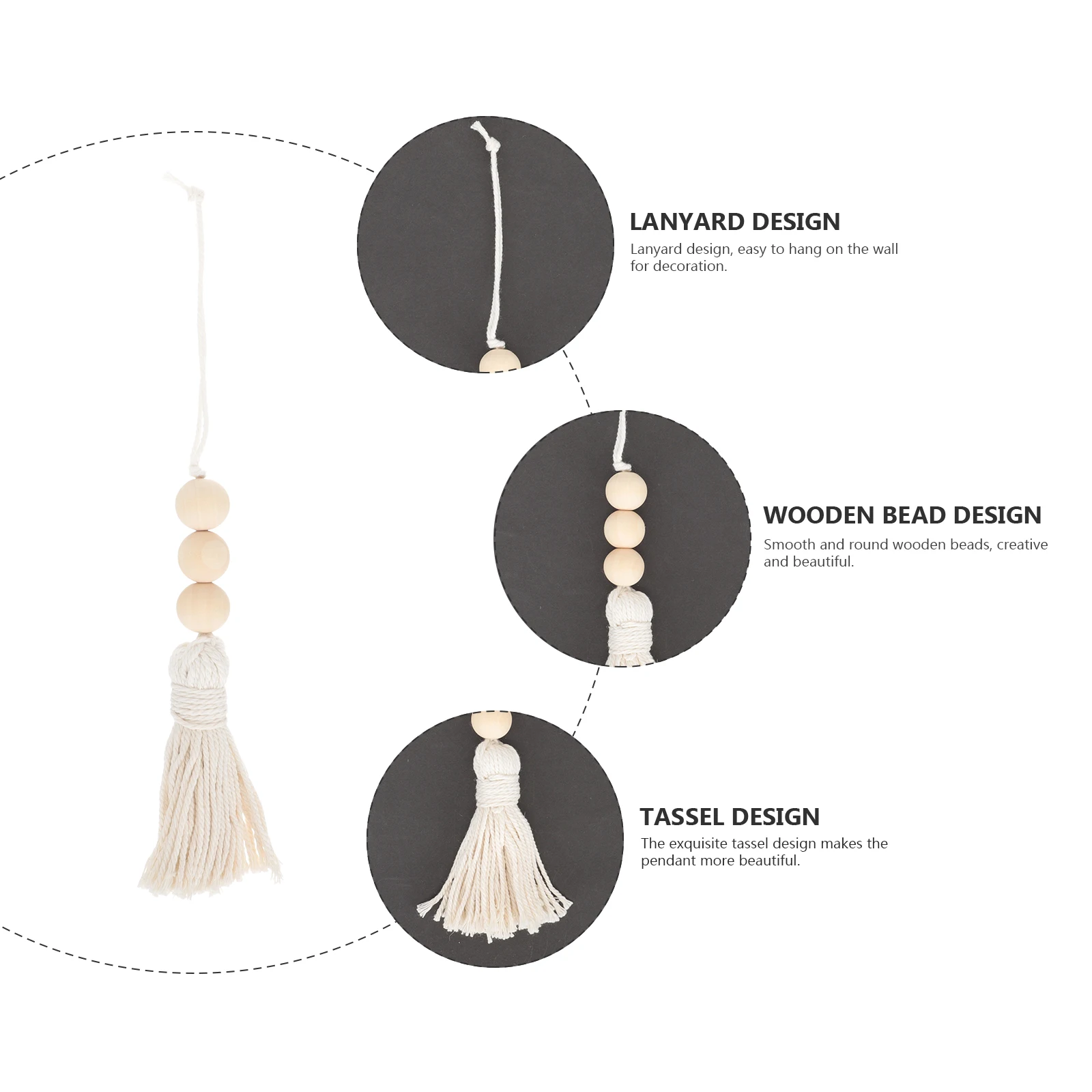 

10 Pcs Bead Delicate String Pendant Home Decor Farmhouse Tassel Beads String Pendant Beads Wedding Bedroom Garden