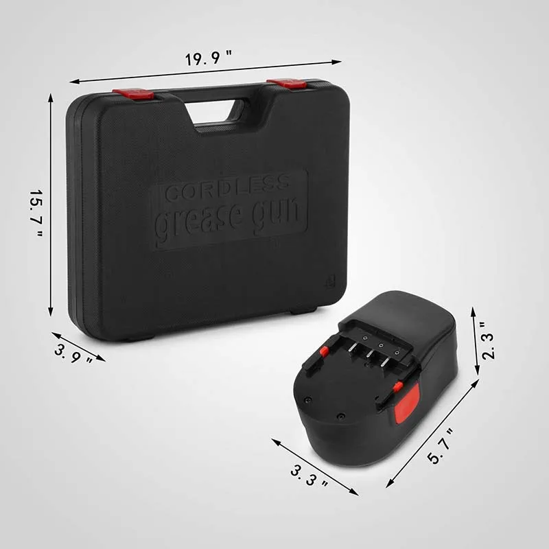 18 فولت 8000PSI الكهربائية الشحوم بندقية بطارية لاسلكية متعددة الوظائف الكهربائية اللاسلكية الشحوم بندقية آلة التزود بالوقود أداة تعبئة النفط #5