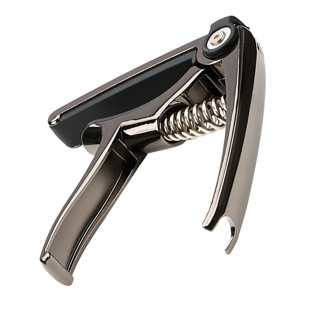 

Black Tone Clip Capo for Guitar Classical Acoustic Bridge Pins Puller Adjustable Electric