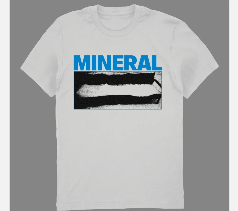 Neues Minerals Band Album T-Shirt aus schwerer reiner Baumwolle in Weiß, lockeres, lässiges Streetwear-Shirt, übergroßes T-Shirt, Herren-T-Shirts – Detail 3