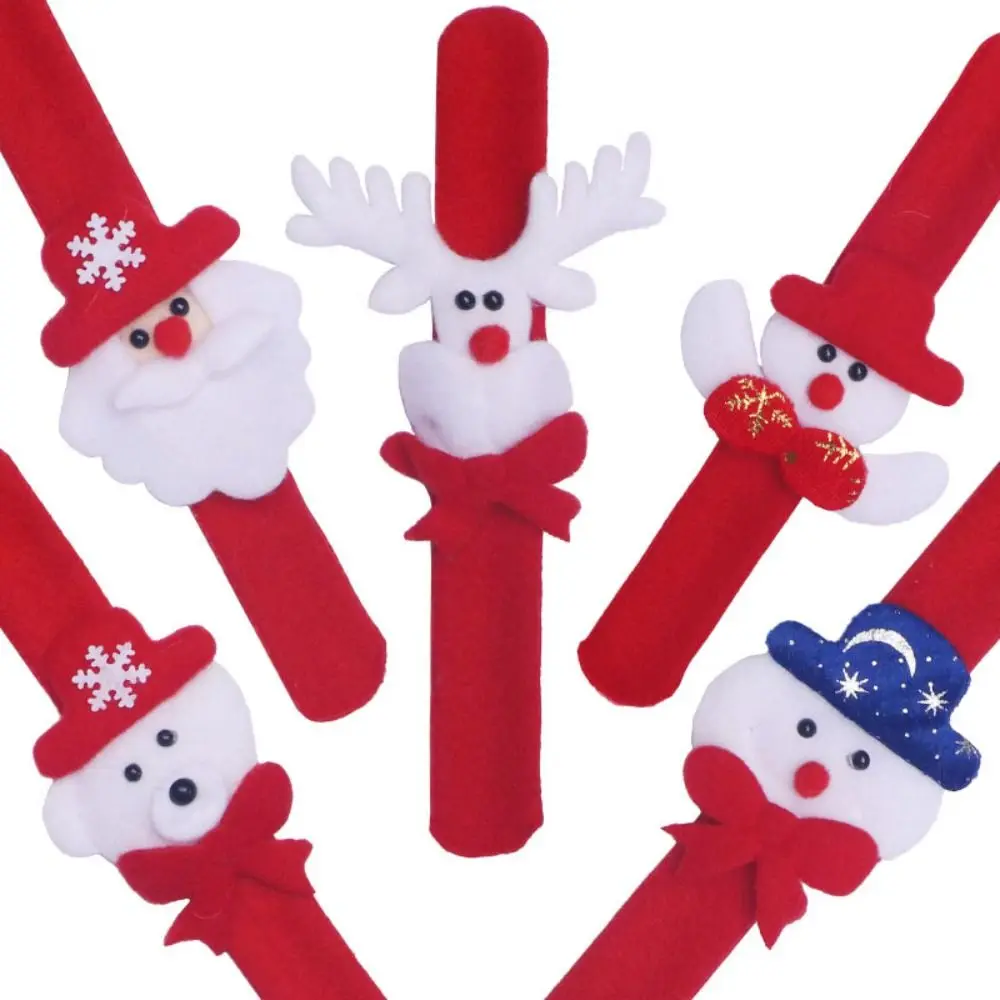 

Nonwovens Christmas Clap Circle Pop Christmas Christmas Pop Circles Cotton Snowman Christmas Hand Ring Children Gifts