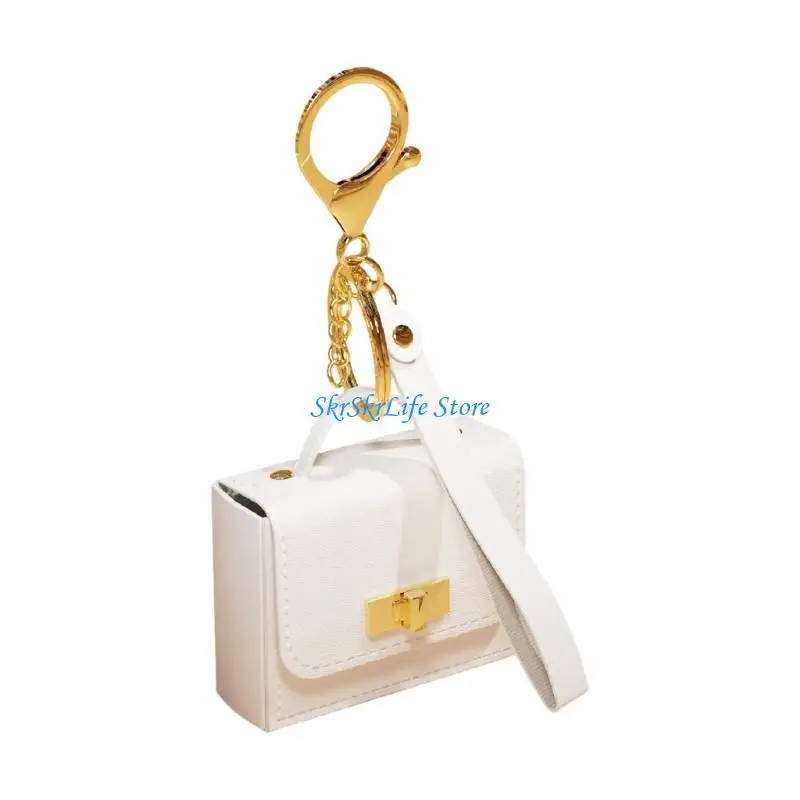 E65E Playful Keychain Compacts Design Organizers Pendant For College Students