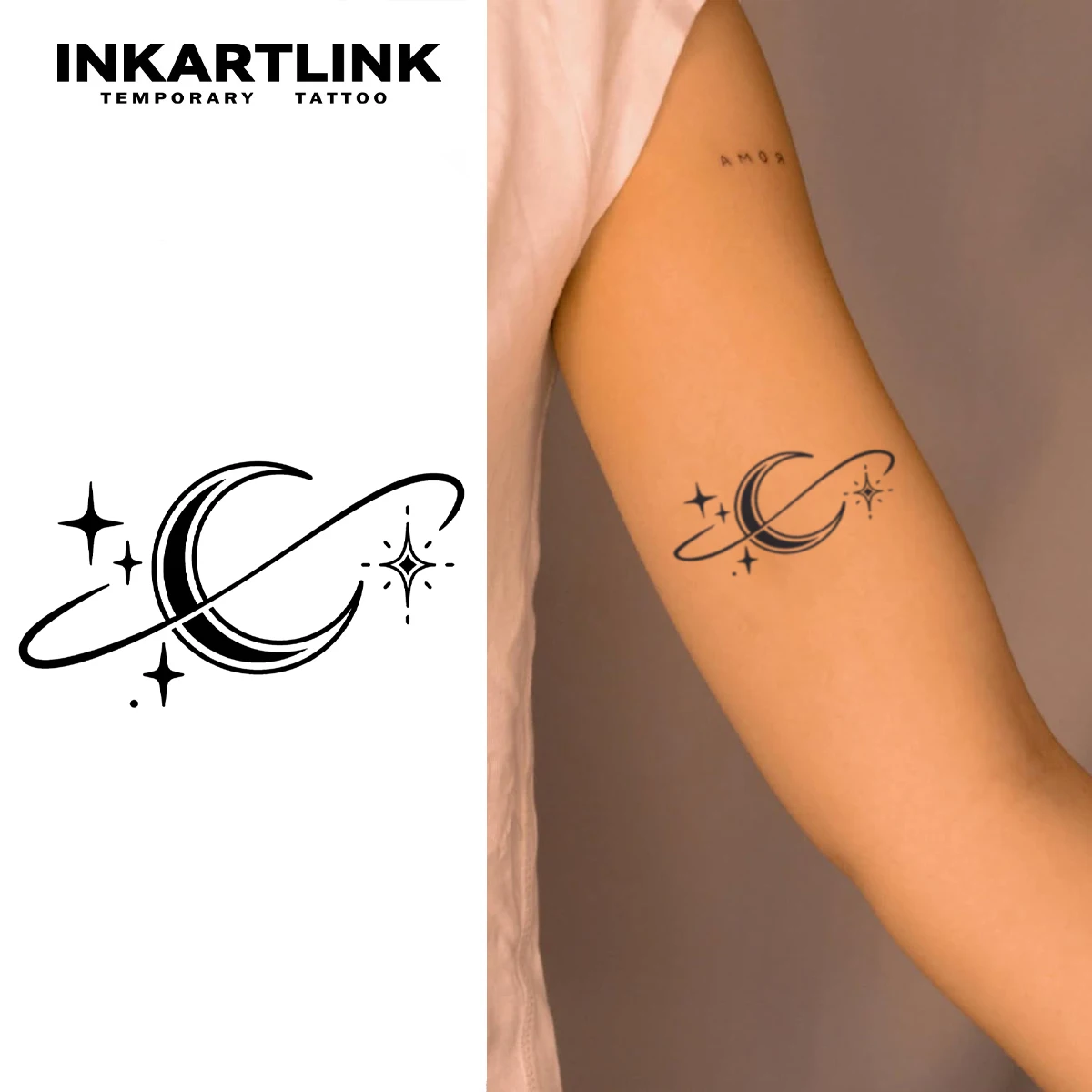 

Временная татуировка Луны, обнажен до 15 дней, новая технология, волшебная водонепроницаемая полуперманентная наклейка.