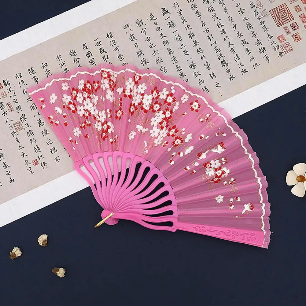 折りたたみ式ハンドファン,ヴィンテージ,扇風機,中国製,手工芸品,ギフト,ステージ,印刷,花柄