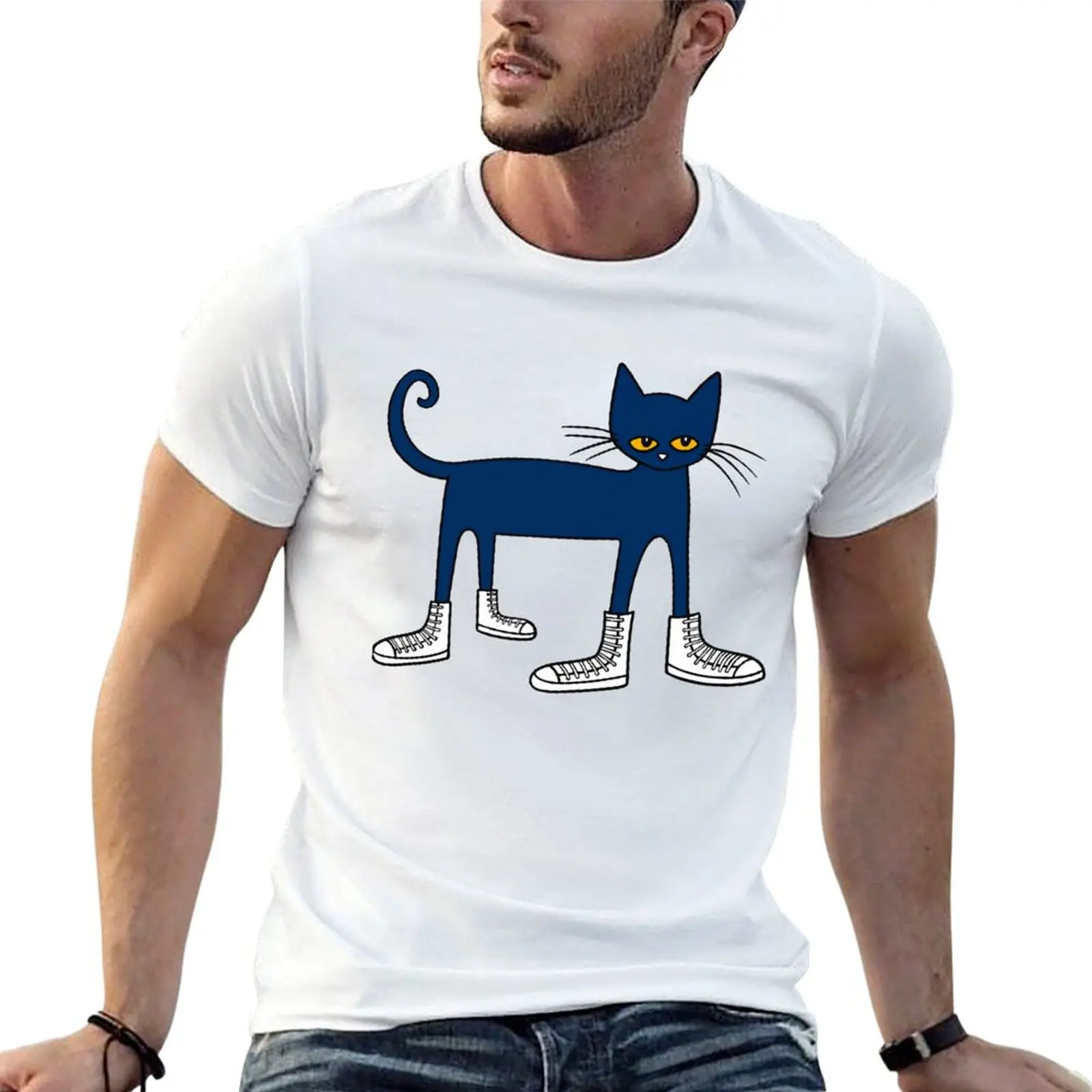 

Pete the Cat I Love My White Shoes T-Shirt t shirt for man 100 percent cotton man t shirts high quality luxury brand T-Shirt
