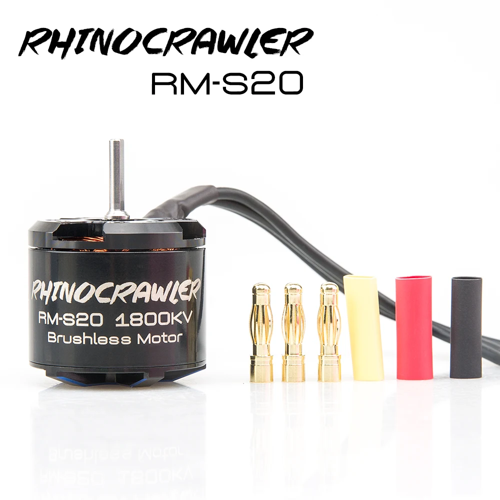 RhinoCrawler 540 RM-S20 80A ESC 1800KV/2220KV najlżejszy bezszczotkowy silnik gąsienicowy RC do obudowy LCG SCX10 Traxxas TRX-4