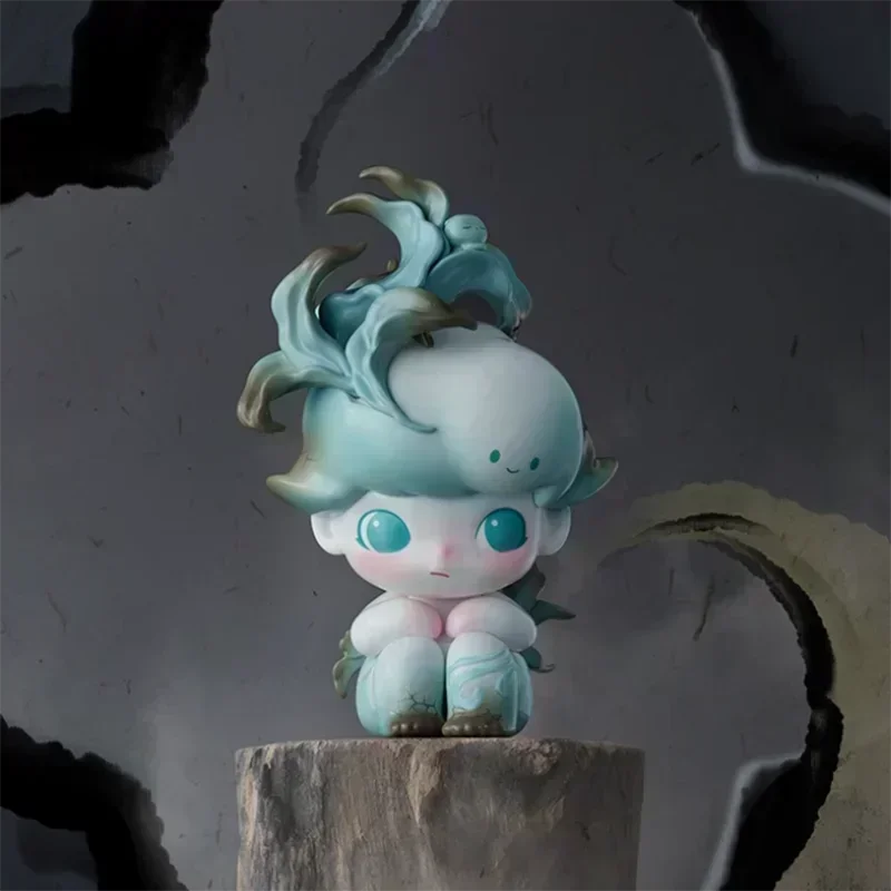 POP MART DIMOO Kawaii Anime Actionfigur „Stories in the Cup“-Serie – Süßes Mädchen Desktop-Modell, Ornament, Heimdeko-Figur