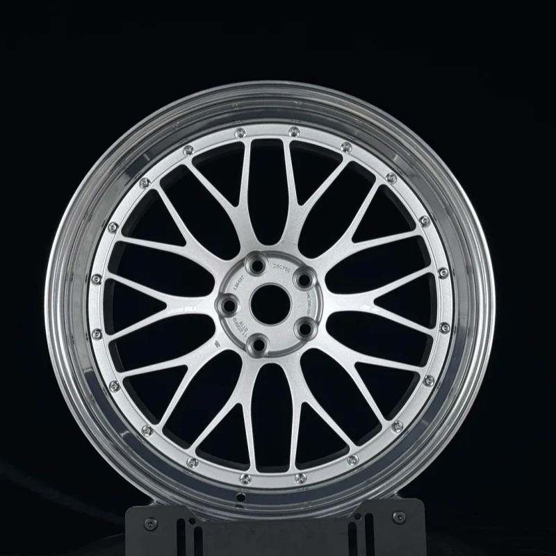 LZT-285 2-piece Multi-spoke Wheel Crown New 5-hole19 20 21inch Deep Disc Aluminum with Triple Chrome 5x112 5x130 Profile for M2