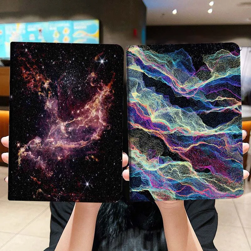 

Starry Nebula Space Cloud Tablet Case For Lenovo Xiaoxin Legion Pad Tab Pro GT Y700 Gen4 2 11 P11 M10 K10 3rd Plus Gen Gift