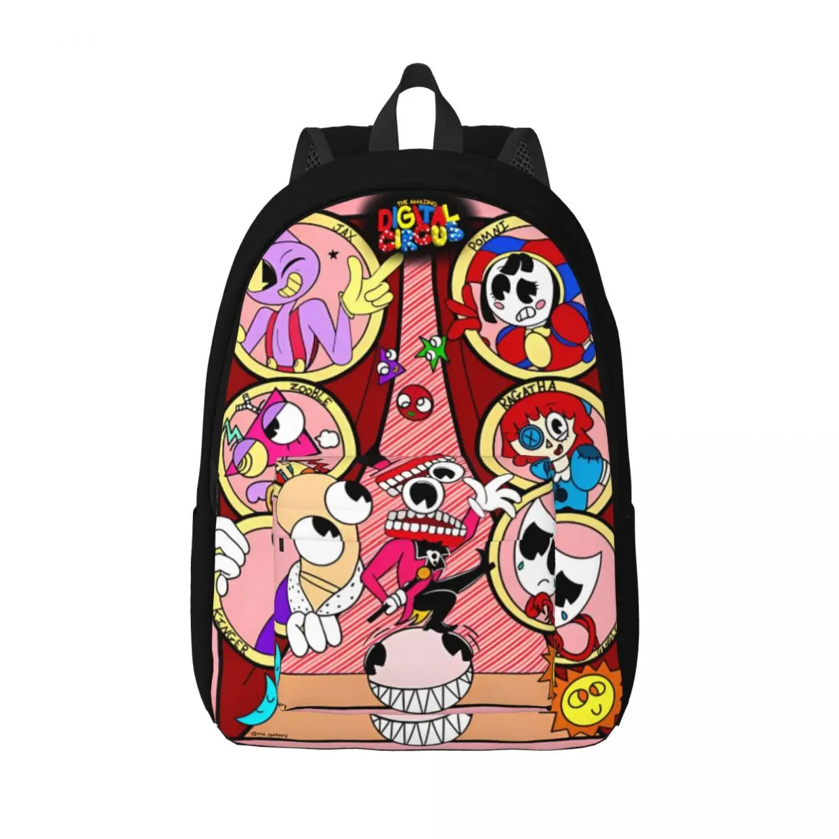 

The Amazing Digital Circus! for Teens Student School Bookbag Tv Show Cartoon Daypack Middle High College Travel