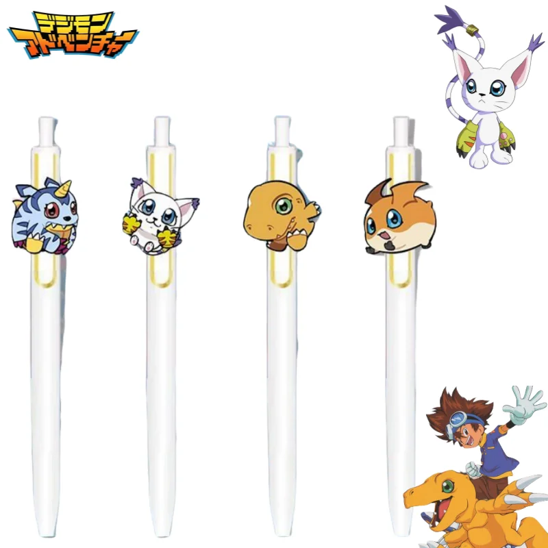 Nuevo Digimon Adventure Agumon Gabumon periférico de animé creativo estudiante examen cepillado parche especial de secado rápido pluma de Gel de secado rápido