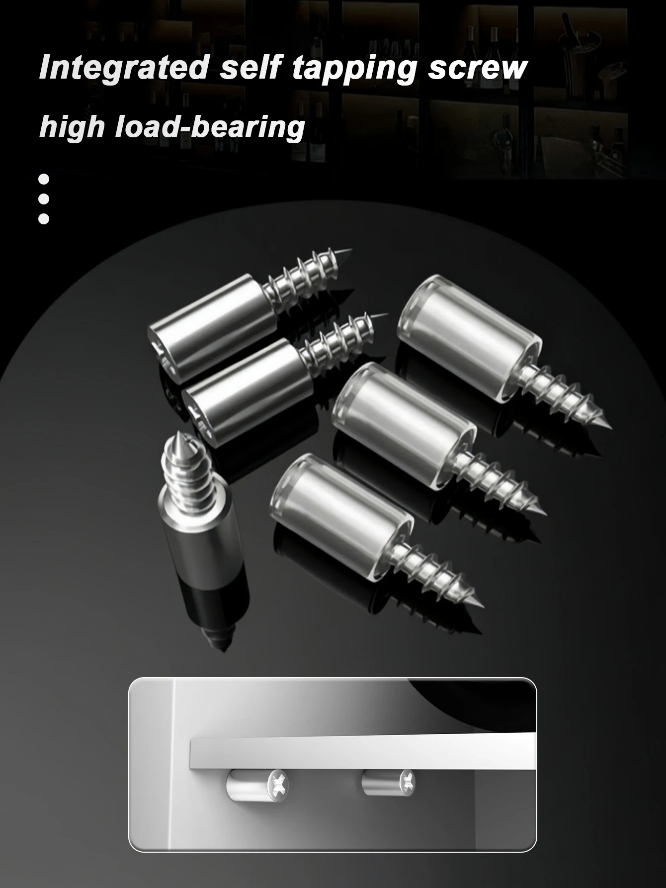 50/100PCS Transparent Self-Tapping Furniture Screw Protection Caps Anti-Scab Spacer Dots Shelf Supports Bumpers Cabinet Wardrobe