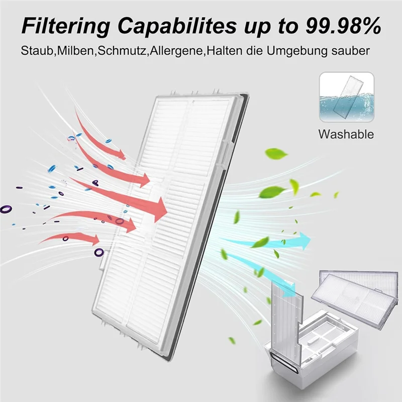 A88M Main Side Brushes Hepa Filters Mop Cloths Dust Bags Replacement Parts As Shown For Roborock S8/S8+S8 Pro G20 Vacuum Cleaner