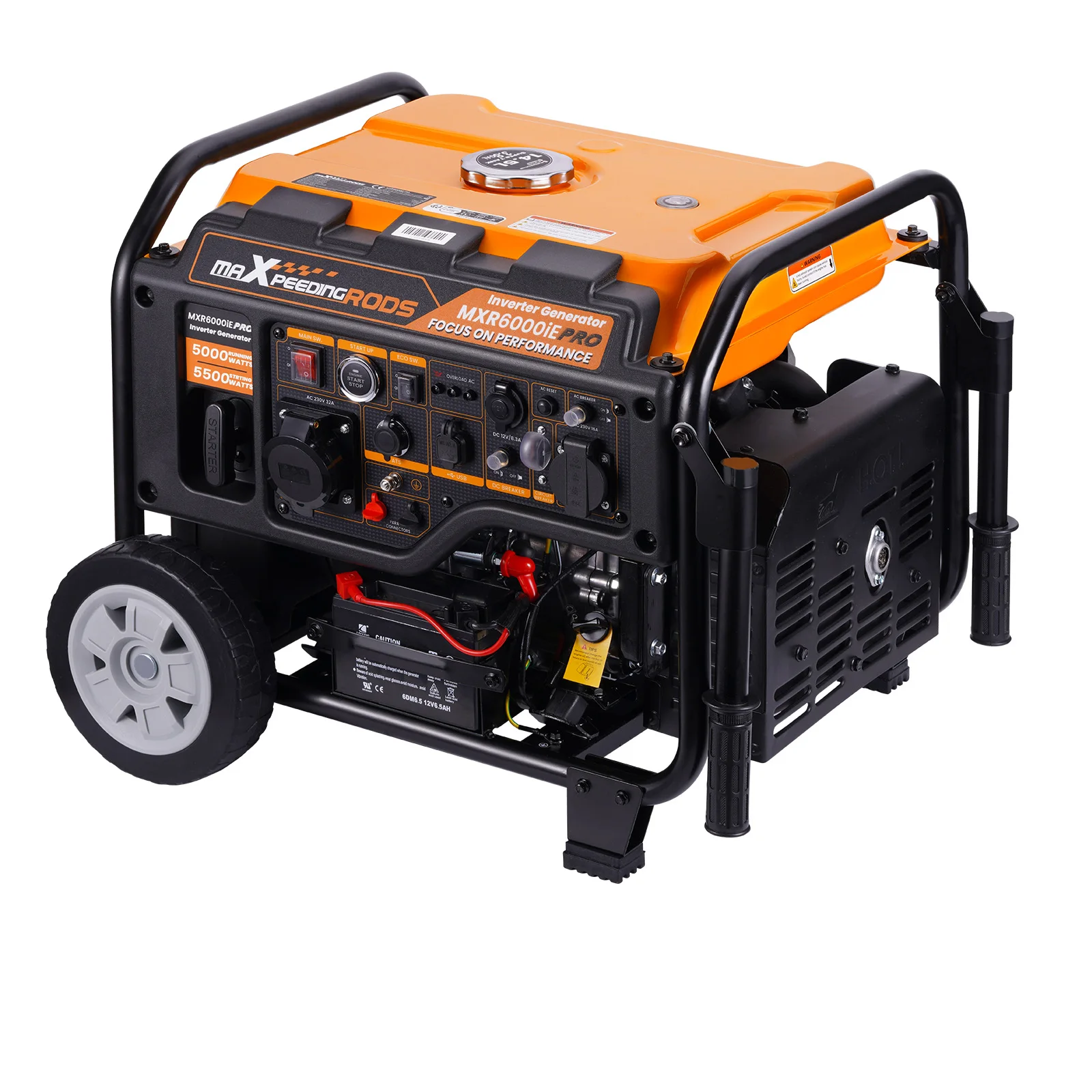 Portable Inverter Power Generator 5500W Gasoline Generator for Mobile Phone Laptops Camping