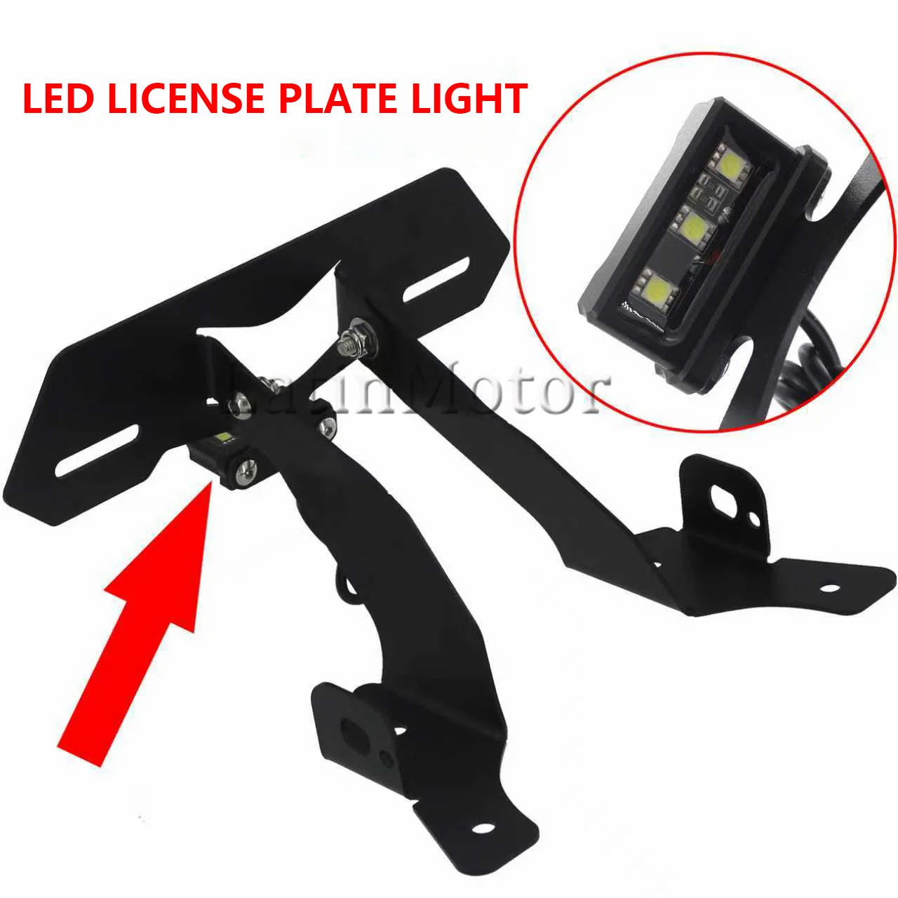 For CFMOTO 450MT 800MT-X 450 MT Upgrade Motorcycle stainless steel License Plate Holder Fender Eliminator Tail Tidy LED Light