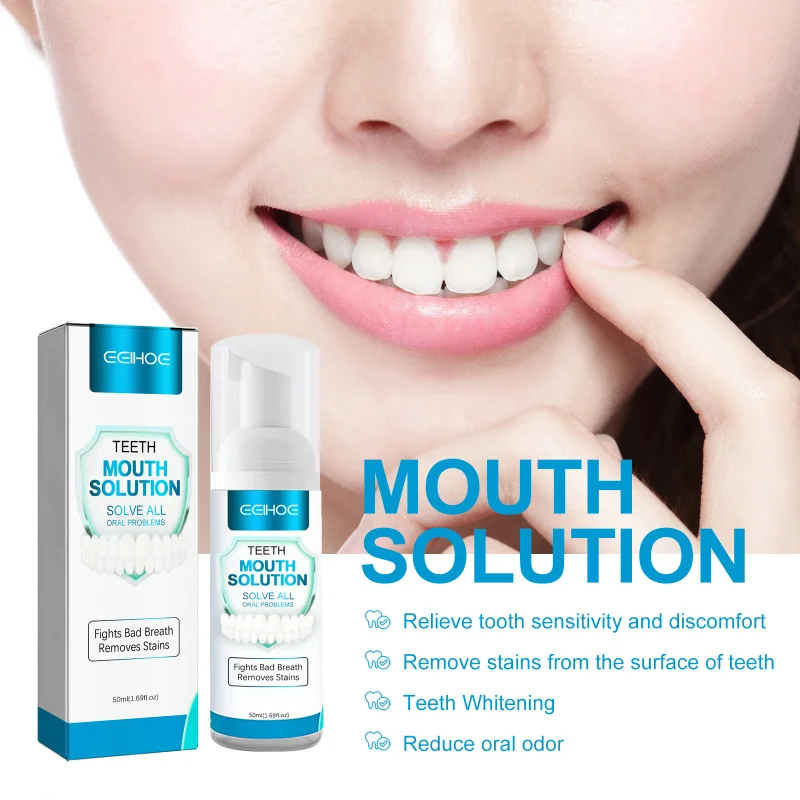 Oral Mousse Toothpaste - Clean Teeth, Remove Tartar And Stains, Whiten Yellow Teeth, Freshen Breath For A Charming Smile