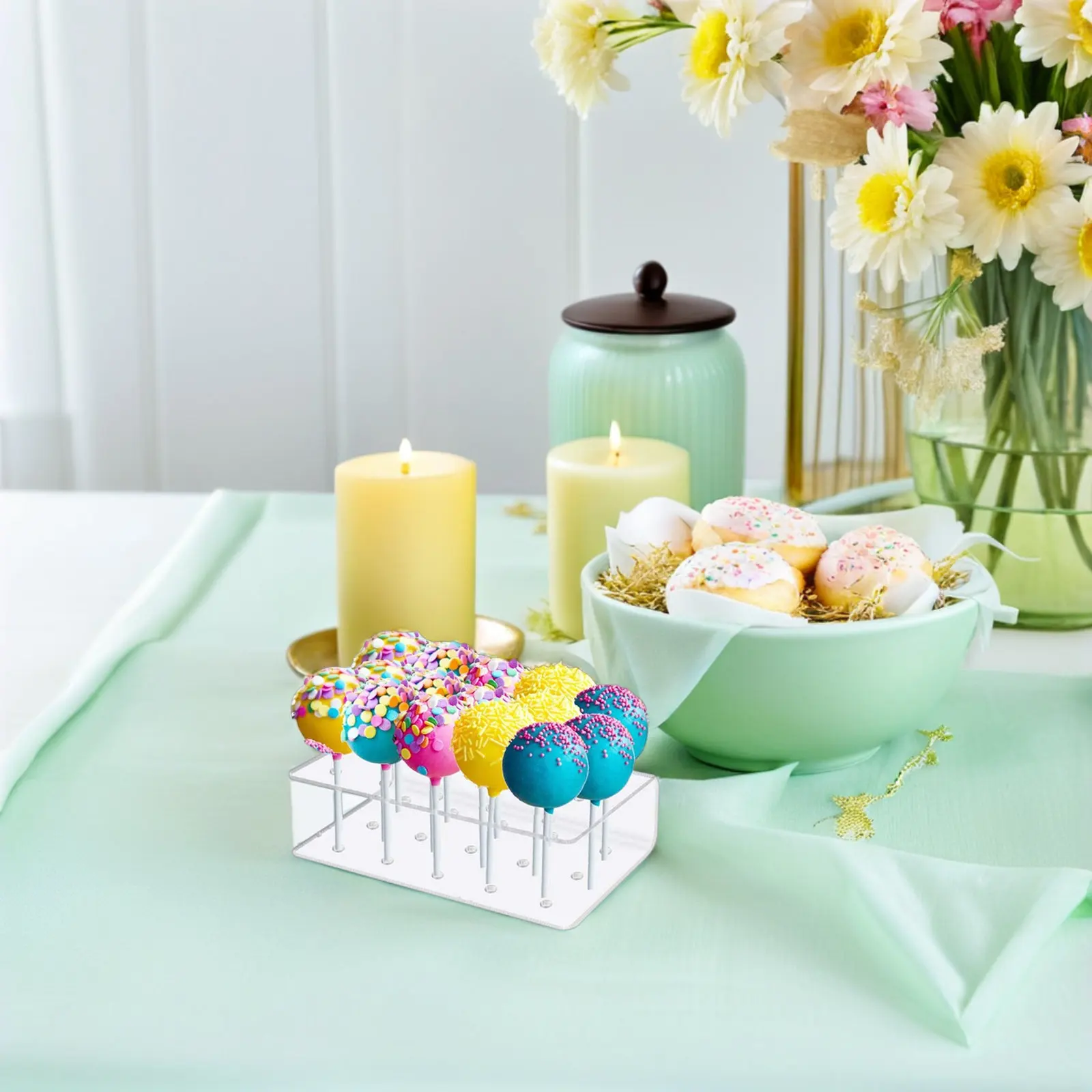 3 Pcs Cake Pop Holder Stand Accessories Stands Decorative Lollipop Rack Clear Transparent - view 2