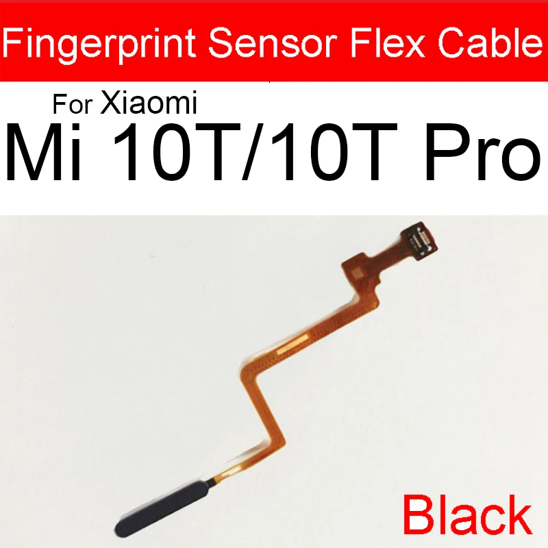 FingerPrint Sensor Touch ID Scanner Key Flex Cable For Xiaomi Mi 10T 10T Pro Mi 10T Lite 5G Home Return Power Button Flex Ribbon