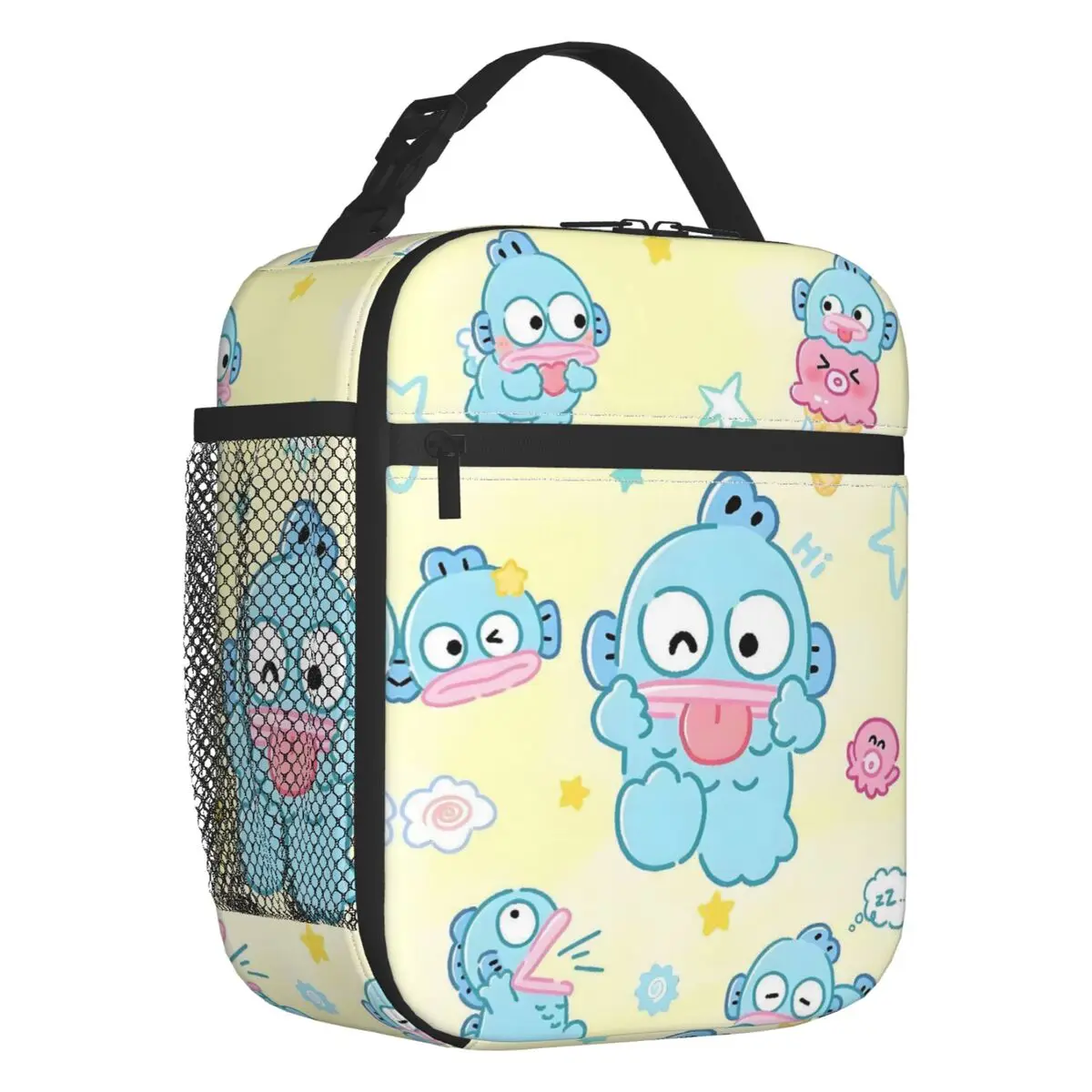 

Custom Hangyodon Thermal Insulated Lunch Bags Clown Fish Cartoon Portable Lunch Tote for School Storage Food Box