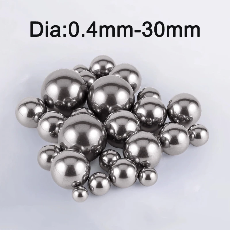 304 Stainless Steel Miniature Smooth Ball Diameter 0.4-30mm Precision Bearing Ball G200  1/2/5/10/20/50/100/200/500/1000/2000Pcs