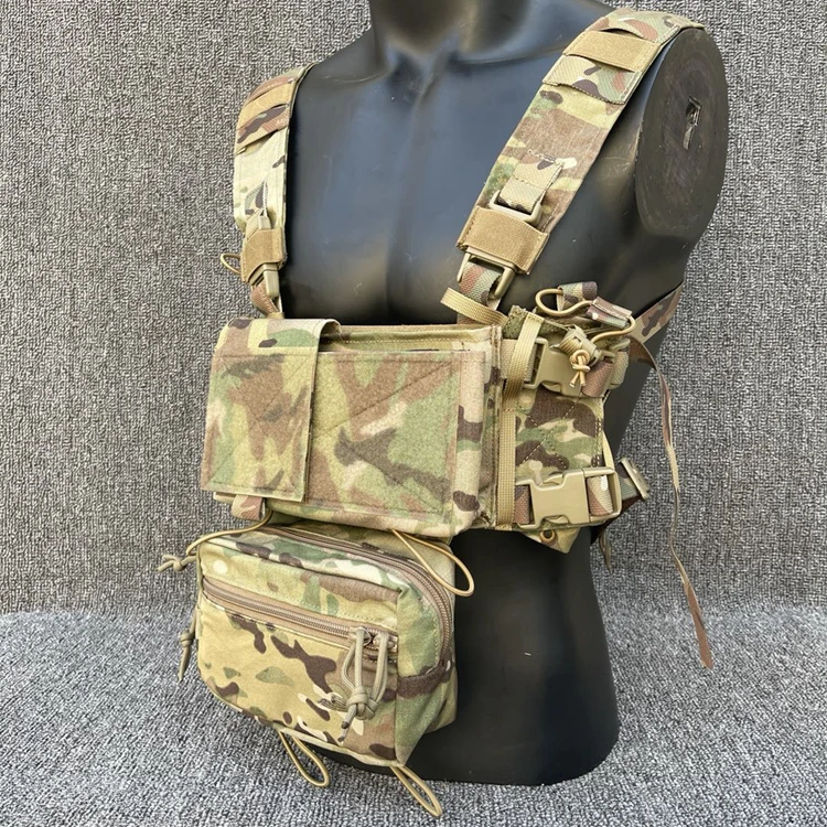 MK3 MK4 Tactical Chest Hanger with Abdominal Bag Battle Vest D3 Belly Bag Hanger MC