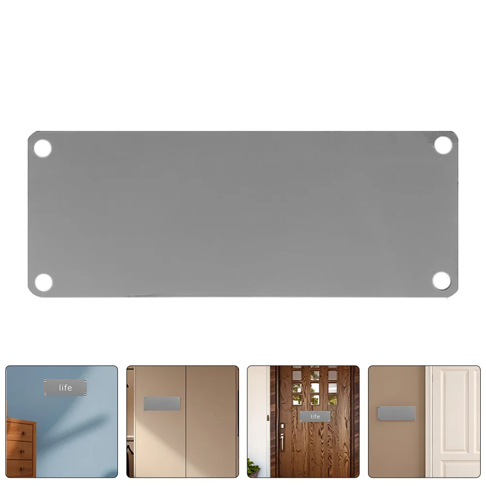 

10Pcs Metal Engraving Blanks Stainless Steel Nameplate for DIY Door Plate Sign Craft Industrial Personalized Labeling
