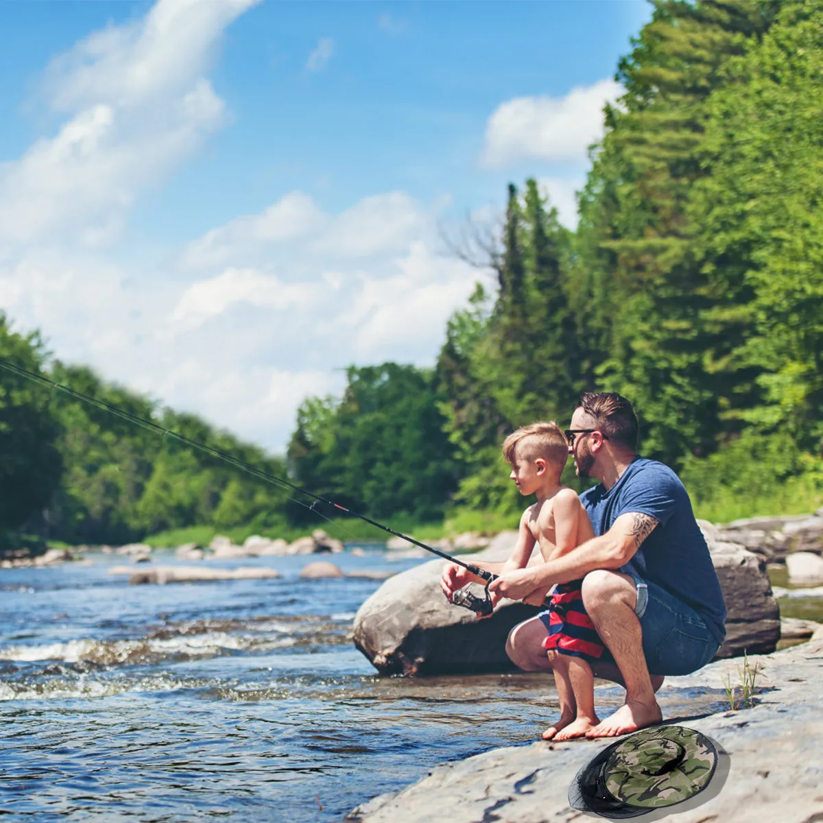 

Шляпа-буни с защитой от комаров, сеткой на молнии для лица и шеи, длинная сетчатая сетка для рыбалки, пчеловодства, активного отдыха, камуфляжная, отпугивающая насекомых