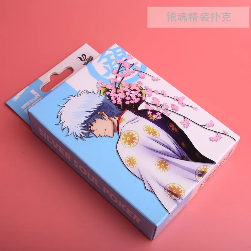 

Аниме Gintama бумажные покерные карты милый мультфильм Саката Гинтоки аксессуары