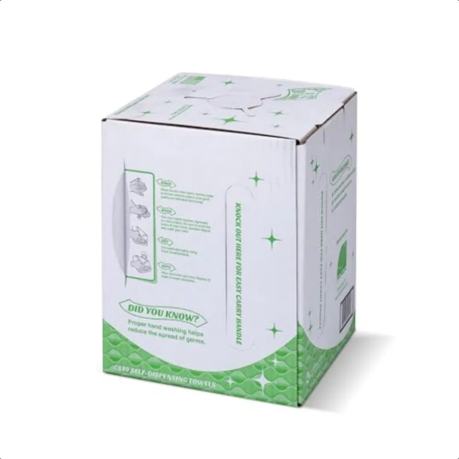 Fresh Towel Ultra Strong Center Pull Shop Handtücher 1 Box mit 300 Reinigungstüchern Weiß 9 x 12 Zoll FT500