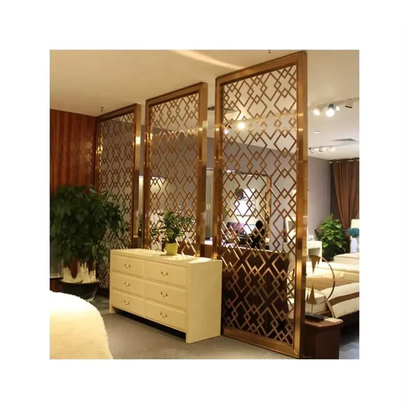 Customized Decor Screens Room Divider Cut Partition Screen Metal New Year Contemporary Hanging Aluminum Alloy 20-25