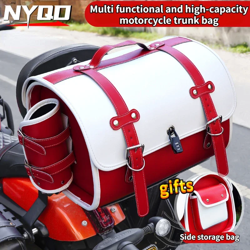 33L motorfiets retro achterbanktas grote motorfiets kofferbak universele scooter elektrische voertuig helm opbergtas zadeltas