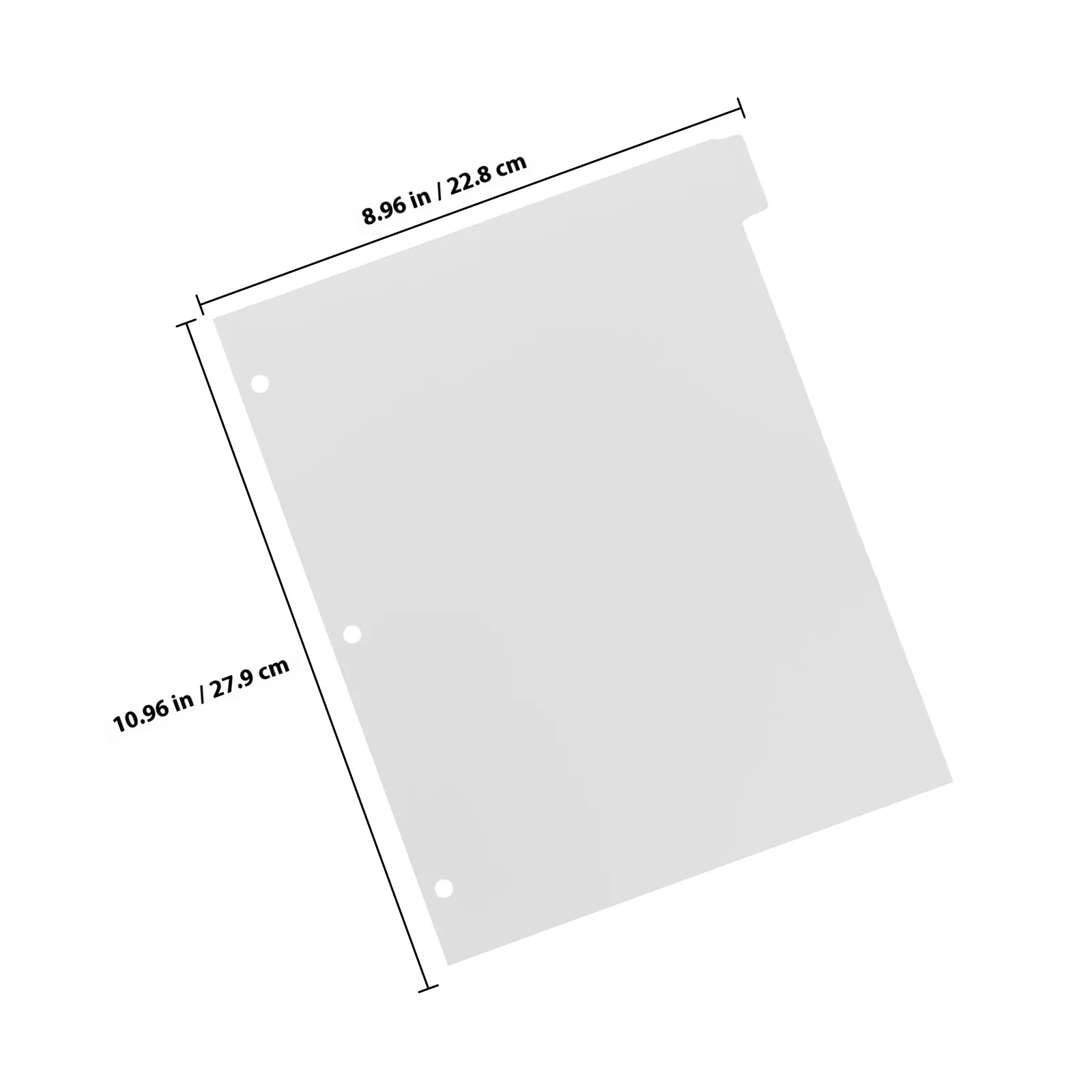 Index Dividers Insert Sheets A4 Detachable Binder Divider Pages Colorful Tabbed Separators For Planner Notebook