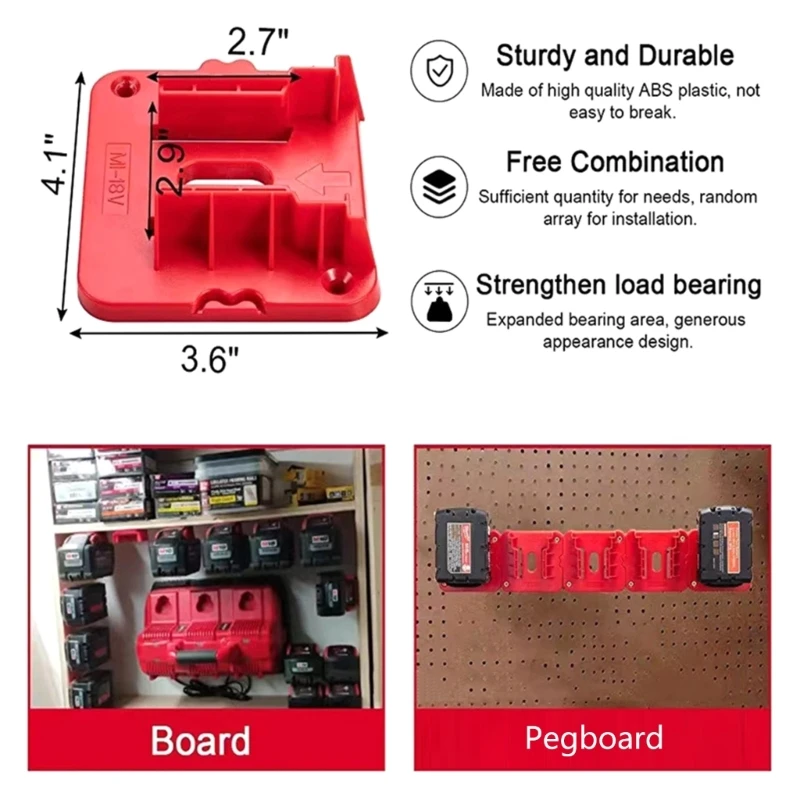 Convenient Battery Strength Mount for 18V Battery Series Battery 10Pcs/5pcs Dropship