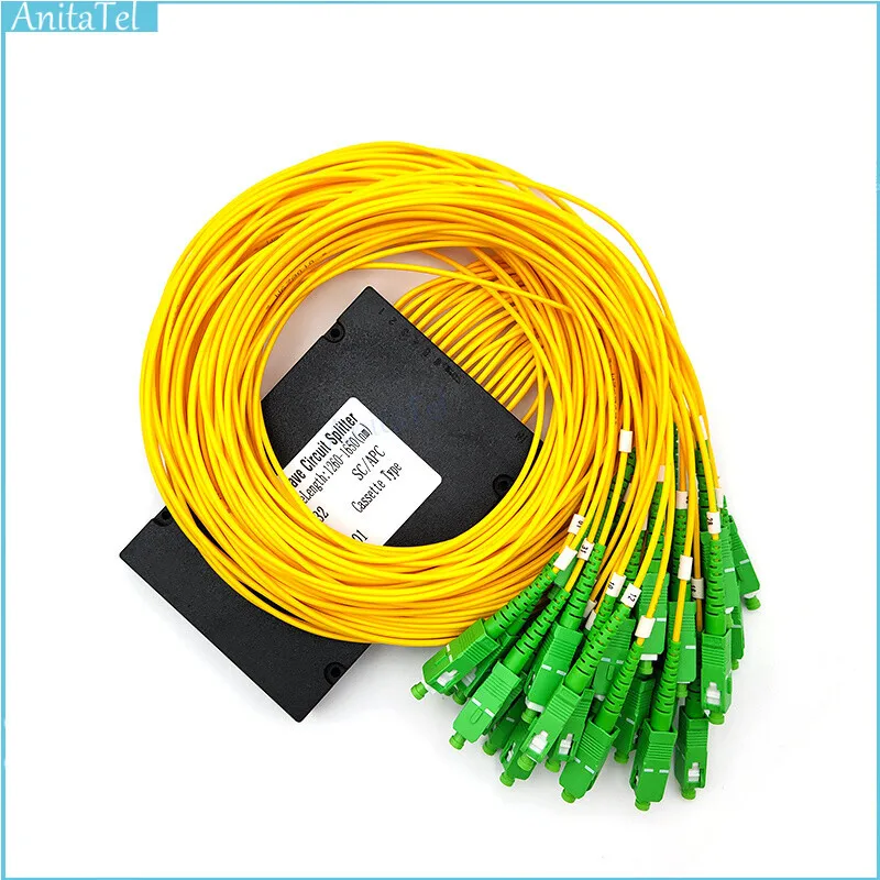 

SC U/APC 1x32 1M 2.0MM PLC Splitter Box FTTH Fiber Optic ABS Box 1*32 Planar Lightwave Circuit Splitter-Box