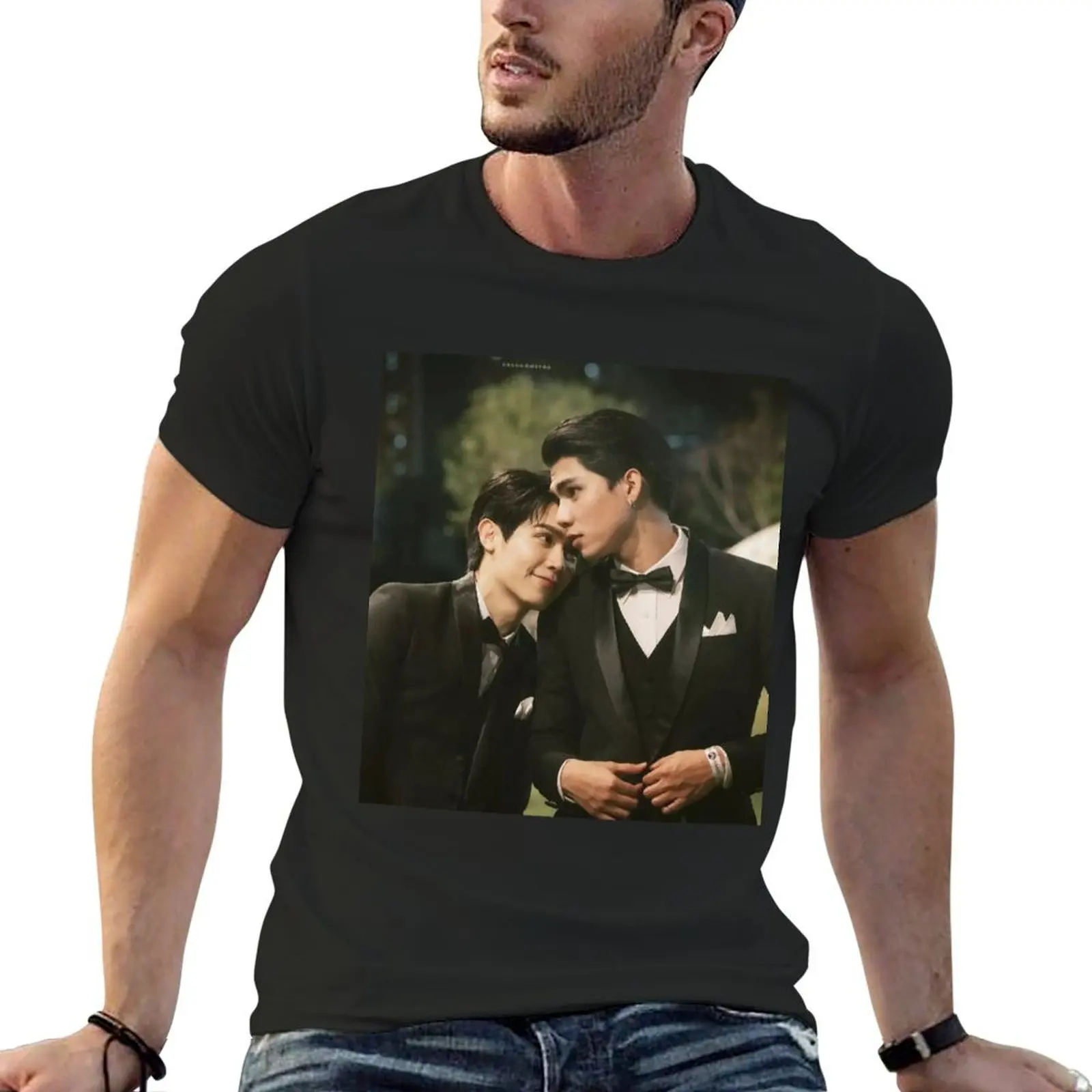 Prapai Sky BL THAI SERIES LOVE IN THE AIR T-Shirt customs design your own man t shirt plus size tops plain black t shirts men