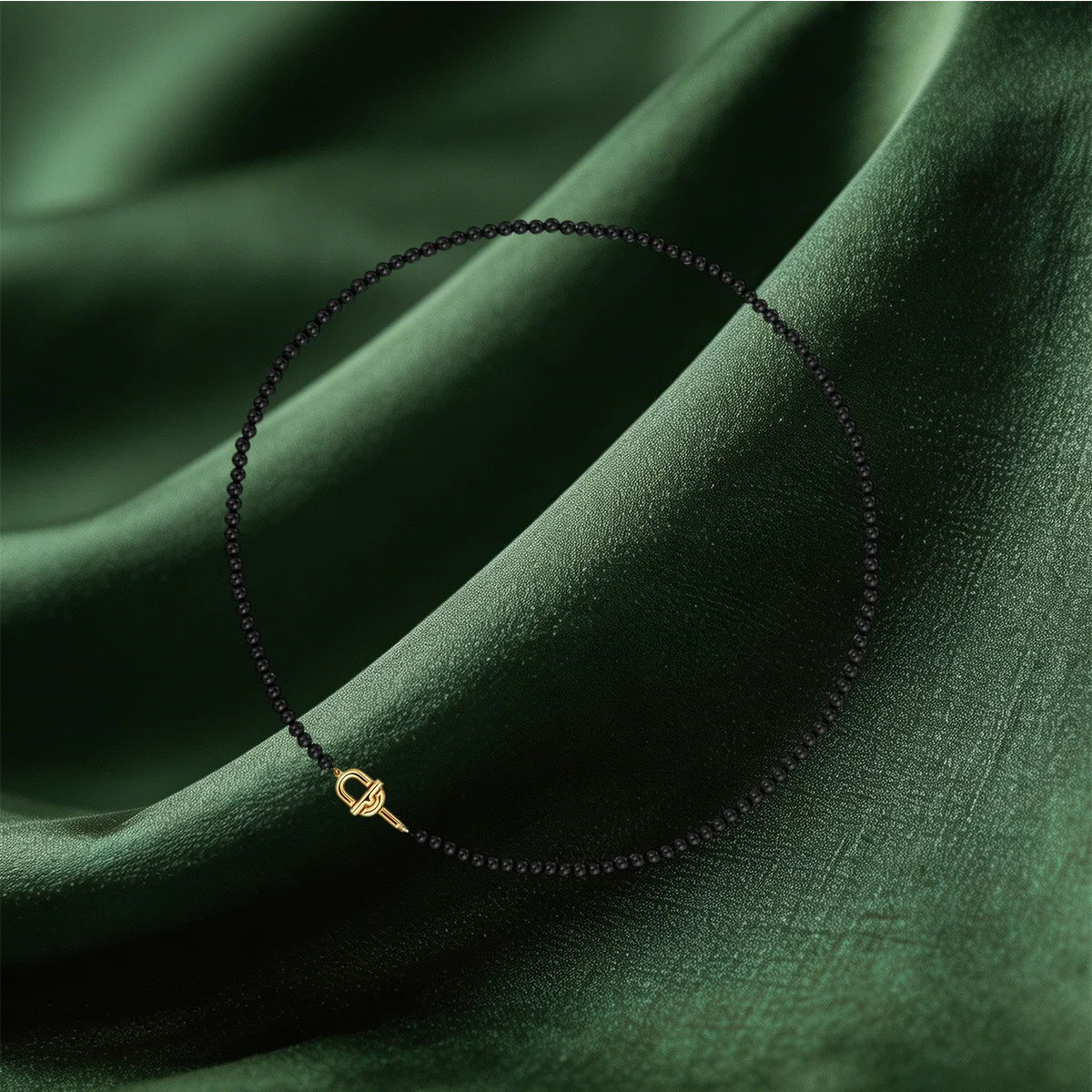 Aesthetic Beaded Choker & Mini Charm Necklaces Slim Dainty Chain Neck Jewelry Trendy Neck Accessory for Daily Matching Gift jade lotus pendant view 5