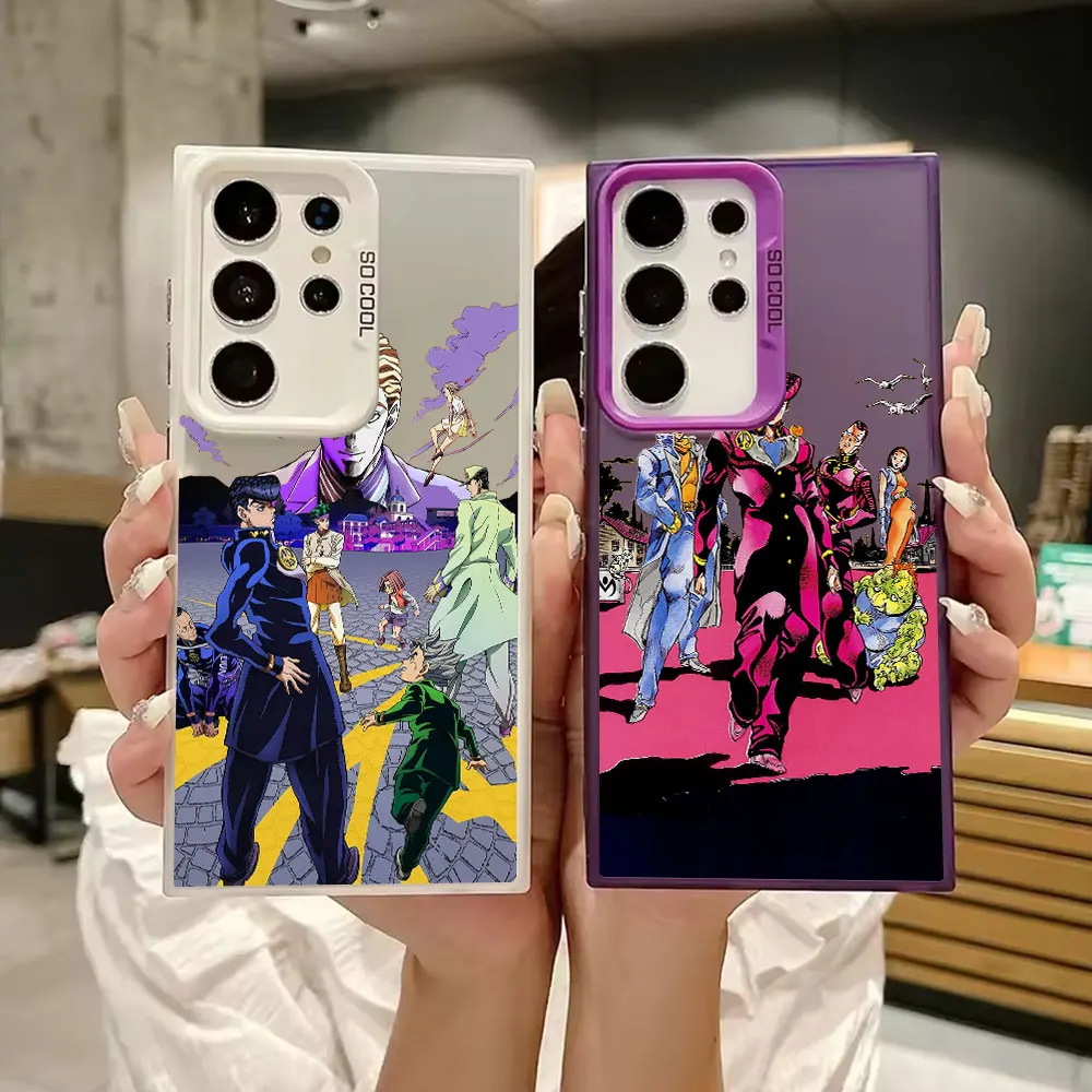 

JoJo's Bizarre Adventure JoJo Anime JJBA S25 Ultra Case For Samsung Galaxy S25 S24 S23 S22 S21 FE S20 Ultra Plus 5G Phone Cover