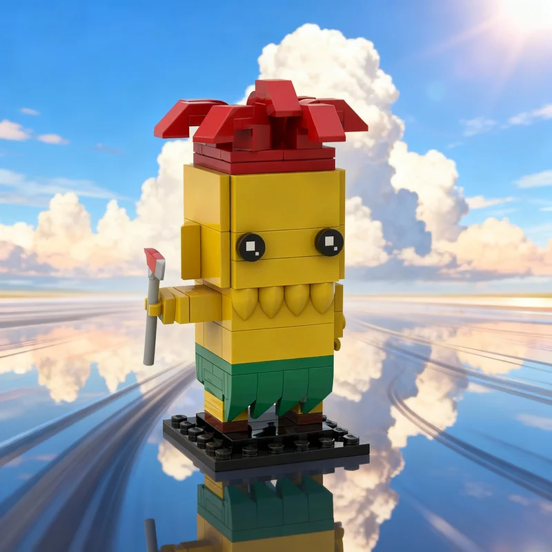 

107pcs MOC Sideshow Bob Simpsons Brickheadz Model Building Blocks Creative Gift DIY Display Decor Adult Premium Kids Desk Home