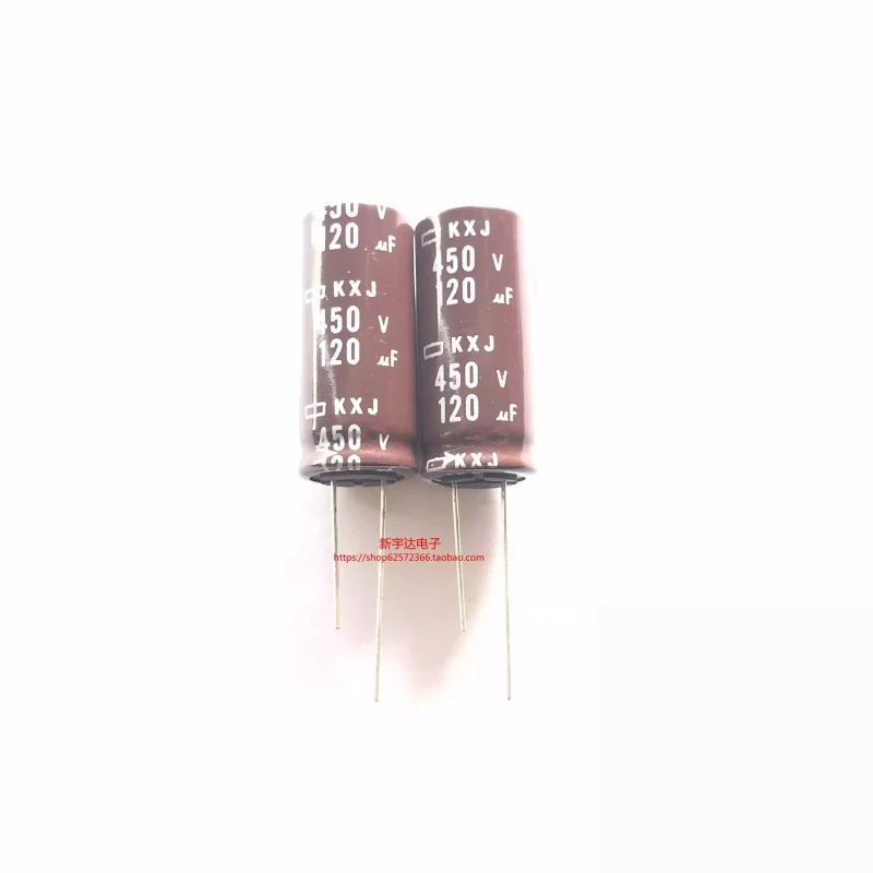 10-100PCS Black Diamond 450V 120UF 18X40 KXJ High-Frequency Long-Life Electrolytic Capacitor