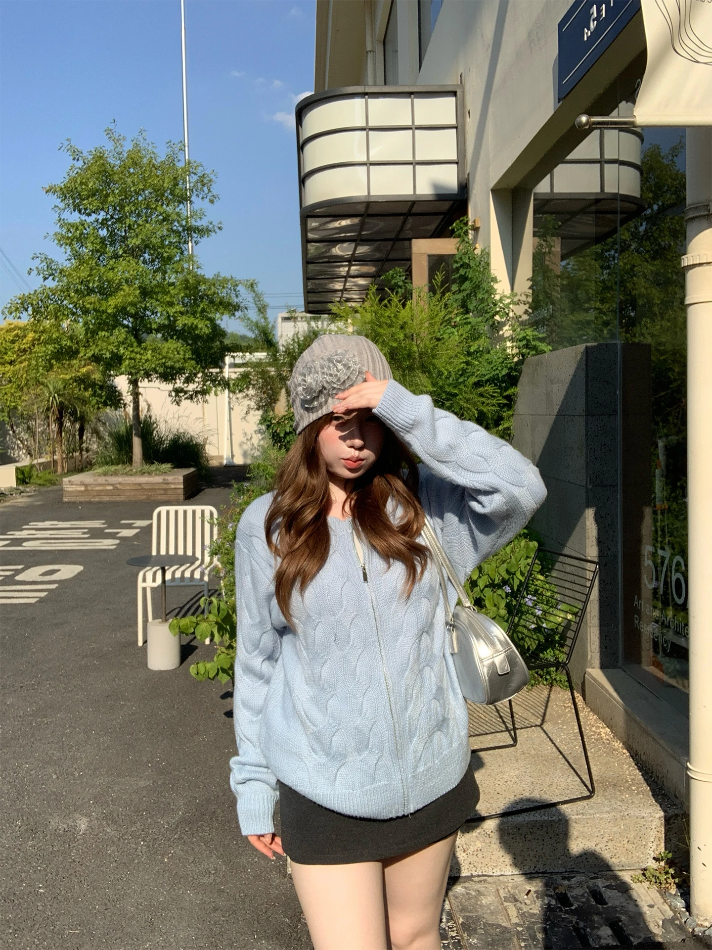 

Женский вязаный свитер Commuter Sle, кардиган, 30% шерсть, длинный све, круглый, на молнии, цвет овощных шаров, Twi...