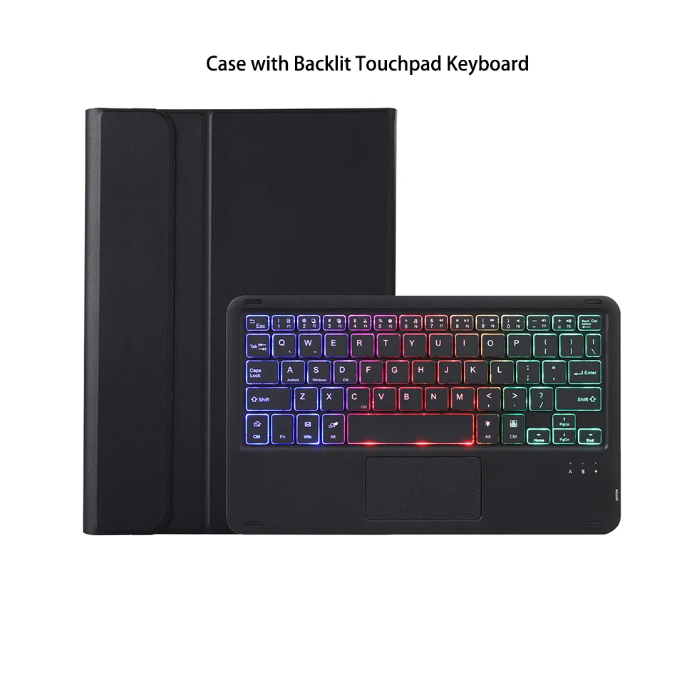 Flip TPU Leather Case with Detachable Touchpad Keyboard for Honor Pad X8 Lite 10.1 Keyboard Matepad T10 T10S